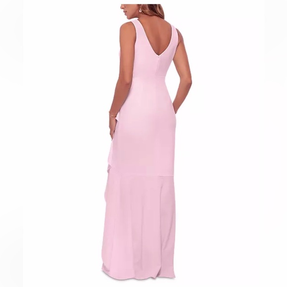 Betsy & Adam Pink Asymmetrical Dress - Picture 3 of 10